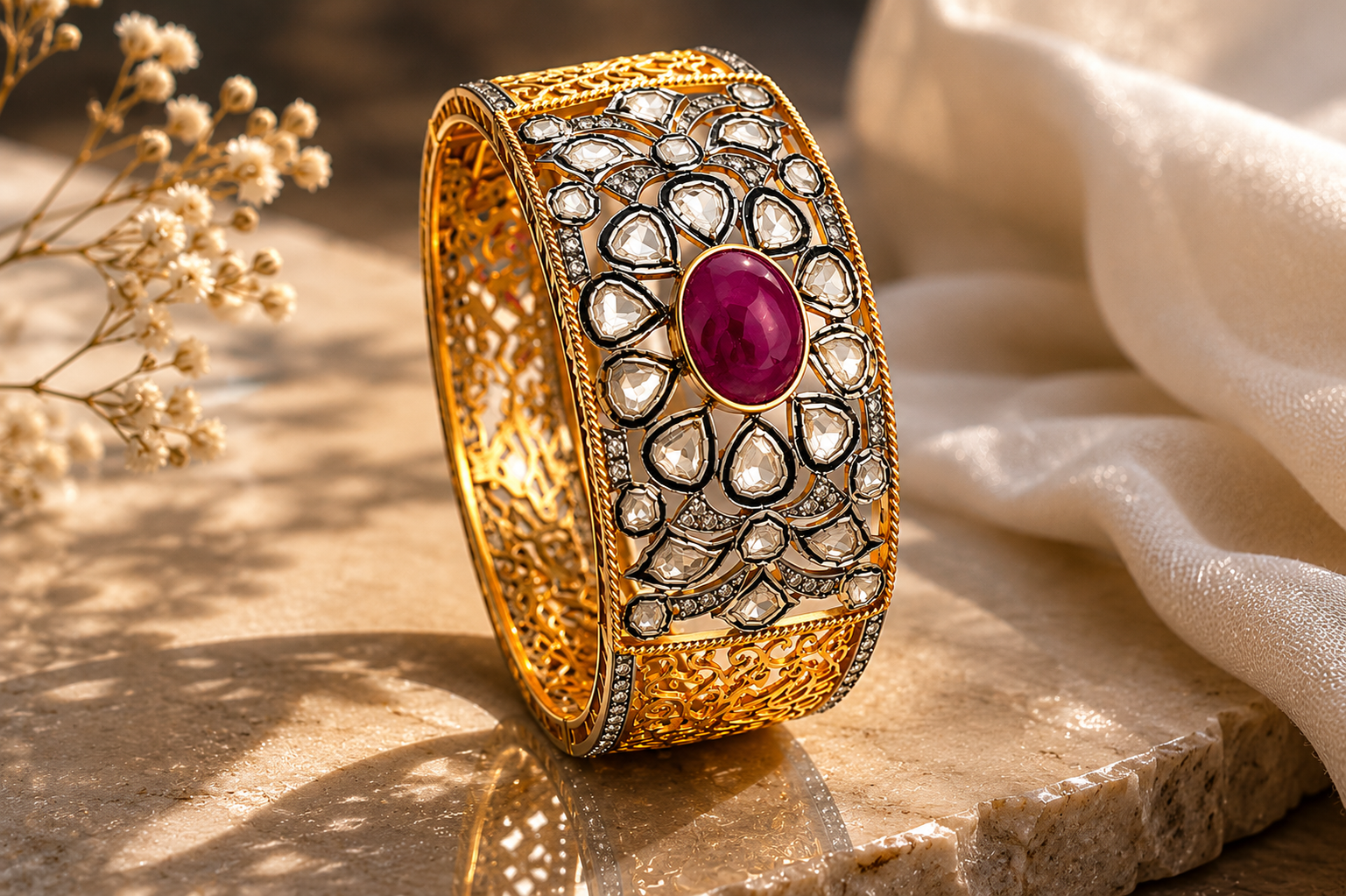 Gulabi Ruby Bangle